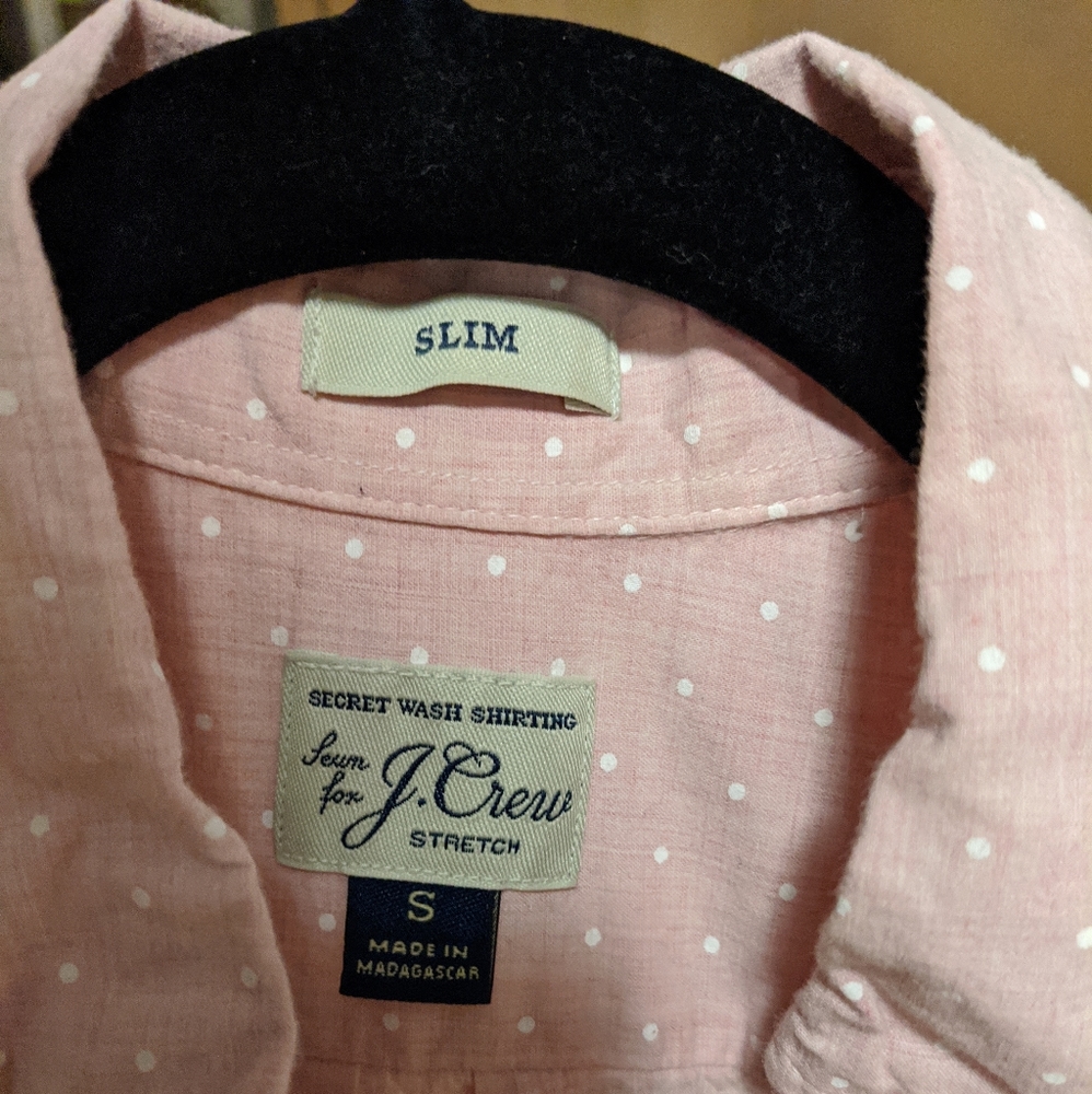 Pink dot short sleeve Jcrew
